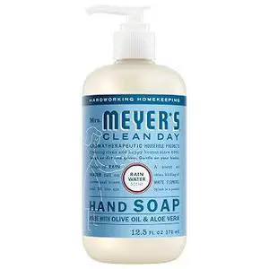 Mrs. Meyer's Rain Water Liquid Hand Soap, 12.5 fl oz Gentle Moisturizing Hand Wash Mrs. Meyer's Rain Water Liquid Hand Soap, 12.5 fl oz Gentle Moisturizing Hand Wash