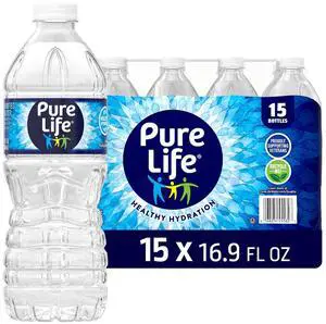 Pure Life Purified Bottled Water 15 Pack, 16.9 fl oz Pure Life Purified Bottled Water 15 Pack, 16.9 fl oz