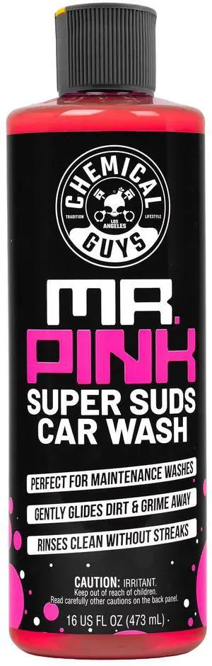 Chemical Guys Mr. Pink Car Wash Soap 16oz, Foam Cannon & Bucket Wash Chemical Guys Mr. Pink Car Wash Soap 16oz, Foam Cannon & Bucket Wash