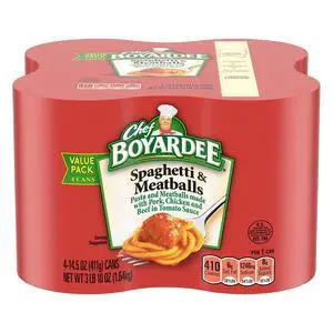 Chef Boyardee Spaghetti and Meatballs 14.5Oz Cans Pack of 4 Chef Boyardee Spaghetti and Meatballs 14.5Oz Cans Pack of 4