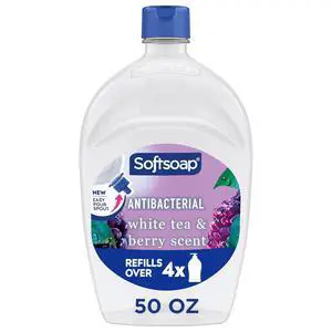 Softsoap Antibacterial Liquid Hand Soap, White Tea & Berry Scent, 50 fl oz Softsoap Antibacterial Liquid Hand Soap, White Tea & Berry Scent, 50 fl oz