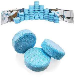 DOKIKO 50 Pcs Car Windshield Washer Fluid Concentrate Tablets, 1 Pack Makes 52.5Gallons, 1 Piece Makes 1.05Gallons (Winter Use with De-Icer or Methanol) DOKIKO 50 Pcs Car Windshield Washer Fluid Concentrate Tablets, 1 Pack Makes 52.5Gallons, 1 Piece Makes 1.05Gallons (Winter Use with De-Icer or Methanol)