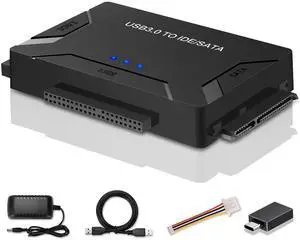 SATA IDE to USB 3.0 Adapter for 2.5" 3.5" SSD HDD 5Gbps SATA IDE to USB 3.0 Adapter for 2.5" 3.5" SSD HDD 5Gbps
