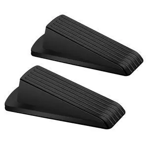 2 Pack Rubber Door Stoppers, Heavy Duty Wedge for Bottom of Door Security, Carpet Use 2 Pack Rubber Door Stoppers, Heavy Duty Wedge for Bottom of Door Security, Carpet Use