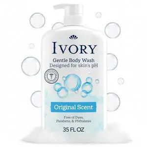 Ivory Body Wash 35 oz, Gentle Formula, Free of Dyes, Heavy Perfumes, Parabens, Phthalates & Silicones, for Sensitive Skin, pH Balanced, Original Scent Ivory Body Wash 35 oz, Gentle Formula, Free of Dyes, Heavy Perfumes, Parabens, Phthalates & Silicones, for Sensitive Skin, pH Balanced, Original Scent