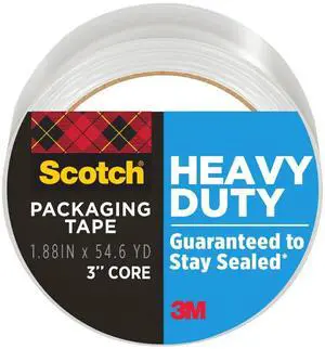 Scotch Heavy Duty Shipping Packing Tape, 1.88in x 54.6yd, Clear Scotch Heavy Duty Shipping Packing Tape, 1.88in x 54.6yd, Clear