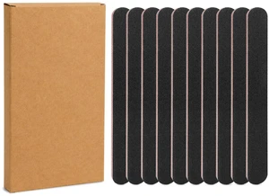 HeeYaa 10Pack Nail Files, Professional Double Sided 100/180Grit Emery Board for Manicure Pedicure, Black HeeYaa 10Pack Nail Files, Professional Double Sided 100/180Grit Emery Board for Manicure Pedicure, Black