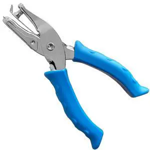 Single Hole Punch 1/4" with Blue Soft Grip Handle for Kids and Adults, for Paper Crafts, Home, Office, Classroom Single Hole Punch 1/4" with Blue Soft Grip Handle for Kids and Adults, for Paper Crafts, Home, Office, Classroom