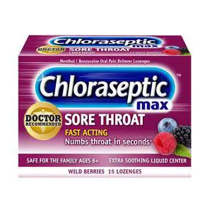 Chloraseptic Max Strength Sore Throat Lozenges Wild Berry 15 Count Chloraseptic Max Strength Sore Throat Lozenges Wild Berry 15 Count