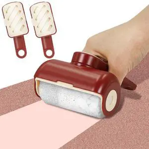 Reusable Gel Lint Roller 2 Pack, Travel Size, 360 Rotating Handle, Large Hanging Hole, Beige for Pet Hair Reusable Gel Lint Roller 2 Pack, Travel Size, 360 Rotating Handle, Large Hanging Hole, Beige for Pet Hair