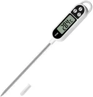 Digital Instant Read Meat Food Thermometer with Long Probe for Cooking, BBQ, Baking, Deep Fry, Roast, Candy, Candle, Milk, Yogurt Digital Instant Read Meat Food Thermometer with Long Probe for Cooking, BBQ, Baking, Deep Fry, Roast, Candy, Candle, Milk, Yogurt