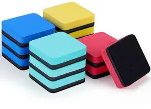 XKDOUS 12 Pack Magnetic Dry-Erase Whiteboard Erasers for Classroom Office XKDOUS 12 Pack Magnetic Dry-Erase Whiteboard Erasers for Classroom Office