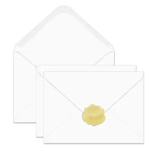 30 Pack 4x6 A6 White Envelopes with Stickers for Cards 30 Pack 4x6 A6 White Envelopes with Stickers for Cards