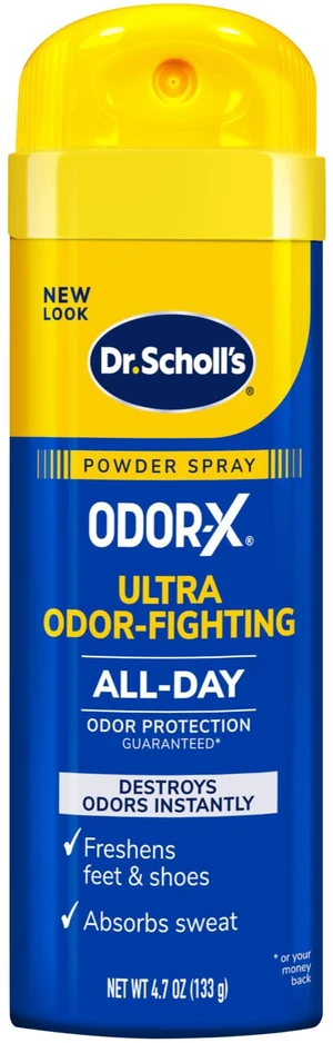 Dr. Scholl's Odor-X Odor-Fighting Spray-Powder, All-Day Odor Protection and Sweat Absorption Dr. Scholl's Odor-X Odor-Fighting Spray-Powder, All-Day Odor Protection and Sweat Absorption