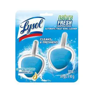Lysol Automatic In-The-Bowl Toilet Cleaner, Cleans and Freshens, Atlantic Fresh Scent, 2 Count (Pack of 1) Lysol Automatic In-The-Bowl Toilet Cleaner, Cleans and Freshens, Atlantic Fresh Scent, 2 Count (Pack of 1)