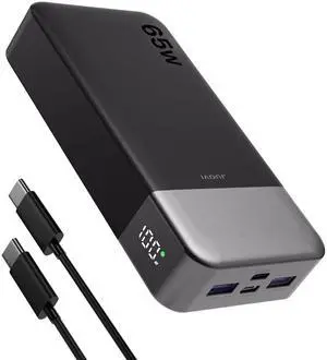 Power Bank 65W 20000mAh Laptop Portable Charger, PD QC Fast Charging with 4 USB Ports, External Battery Pack for MacBook iPad Tablet iPhone Samsung Steam Deck and More Power Bank 65W 20000mAh Laptop Portable Charger, PD QC Fast Charging with 4 USB Ports, External Battery Pack for MacBook iPad Tablet iPhone Samsung Steam Deck and More