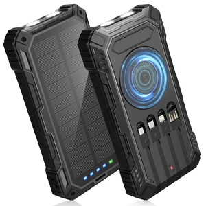 Solar Power Bank,49800mAh Wireless Portable Phone Charger with 4 Built-in Cables,22.5W Fast Charging USB-C in/Output External Battery Pack for iPhone,Android,Perfect for Hiking/Camping Solar Power Bank,49800mAh Wireless Portable Phone Charger with 4 Built-in Cables,22.5W Fast Charging USB-C in/Output External Battery Pack for iPhone,Android,Perfect for Hiking/Camping