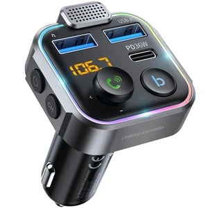 Bluetooth FM Transmitter for Car, PD 38W Fast Charging, Wireless Bluetooth FM Radio Adapter, Car Kit with Hands-Free Calls, HiFi Bass Boost MP3 Music Player Support USB Drive Bluetooth FM Transmitter for Car, PD 38W Fast Charging, Wireless Bluetooth FM Radio Adapter, Car Kit with Hands-Free Calls, HiFi Bass Boost MP3 Music Player Support USB Drive
