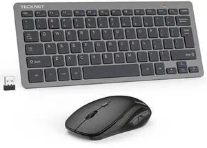 Wireless Keyboard and Mouse Combo, Mini Cordless Computer Keyboard and Mouse Set 2.4GHz, Silent Adjustable 1600 DPI, Quiet Click, Lag-Free for Computer, Laptop, PC, Windows, Mac, Chrome OS(GS) Wireless Keyboard and Mouse Combo, Mini Cordless Computer Keyboard and Mouse Set 2.4GHz, Silent Adjustable 1600 DPI, Quiet Click, Lag-Free for Computer, Laptop, PC, Windows, Mac, Chrome OS(GS)