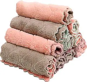 10 Pack Kitchen Cloth, Microfiber Dish Towels Washcloths, Super Absorbent Coral Velvet Dishtowels, Premium Cleaning Cloths,Non-Stick Oil Quick Dry Dish Towels, Soft Tea Towel, Table Cleaning Cloths. 10 Pack Kitchen Cloth, Microfiber Dish Towels Washcloths, Super Absorbent Coral Velvet Dishtowels, Premium Cleaning Cloths,Non-Stick Oil Quick Dry Dish Towels, Soft Tea Towel, Table Cleaning Cloths.
