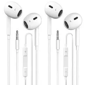 Wired Earbuds 2 Pack, in-Ear Headphones HiFi Stereo Earbuds, Wired Earphones with Microphone Volume Control Compatible with Laptop/MP3/iPhone/ipad/Android/Computer and Other 3.5mm Jack Devices Wired Earbuds 2 Pack, in-Ear Headphones HiFi Stereo Earbuds, Wired Earphones with Microphone Volume Control Compatible with Laptop/MP3/iPhone/ipad/Android/Computer and Other 3.5mm Jack Devices