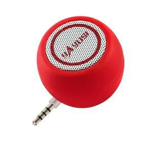 Portable Mini Speaker for iPhone/iPad/iPod/Tablet, 3W Cellphone Speaker with 3.5mm Aux Input, Clear Loud Sound in Compact Golf Size Body (Passion Red) Portable Mini Speaker for iPhone/iPad/iPod/Tablet, 3W Cellphone Speaker with 3.5mm Aux Input, Clear Loud Sound in Compact Golf Size Body (Passion Red)