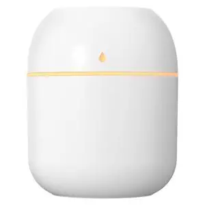Mini USB Humidifier - Large Capacity, Ultra-Quiet 20dB, 2 Modes (Continuous/Intermittent) with Anti-Dry Burn & Night Light, Nano Mist for Room/Car/Office Desk (<10) (White, 220ml) Mini USB Humidifier - Large Capacity, Ultra-Quiet 20dB, 2 Modes (Continuous/Intermittent) with Anti-Dry Burn & Night Light, Nano Mist for Room/Car/Office Desk (<10) (White, 220ml)