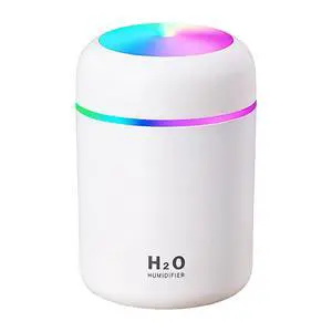 300ml USB Cool Mist Small Humidifier with Colorful Lights,Portable Mini Humidifier, Perfect for Bedroom, Office, Plants, travel & Car, White 300ml USB Cool Mist Small Humidifier with Colorful Lights,Portable Mini Humidifier, Perfect for Bedroom, Office, Plants, travel & Car, White