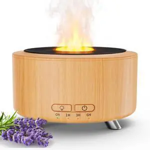 Essential Oil Diffuser for Home, 500 Aromatherapy Diffuser Oil Machine for Office Room Yoga, Aroma Diffuser with Auto-Off Function, 9 Colors LED Night Light, Light Wood Essential Oil Diffuser for Home, 500 Aromatherapy Diffuser Oil Machine for Office Room Yoga, Aroma Diffuser with Auto-Off Function, 9 Colors LED Night Light, Light Wood