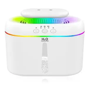 2L humidifiers for bedroom humidifier Home Ultra-Quiet 28 dB Quiet Supersized Cool Mist Air Humidifier for Baby NurseryDual NozzieEasy to Clean & Fill, 7 Color NightLight (White) 2L humidifiers for bedroom humidifier Home Ultra-Quiet 28 dB Quiet Supersized Cool Mist Air Humidifier for Baby NurseryDual NozzieEasy to Clean & Fill, 7 Color NightLight (White)