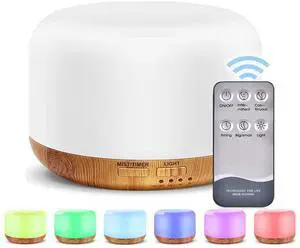 Oil Diffuser Humidifier 300ML,Electric Ultrasonic Air Aroma Diffusers Vaporizer,Scent Mist Defuser with Remote,Auto-Off,7led Color Changing Light for Large Bed Room,Home,Office Oil Diffuser Humidifier 300ML,Electric Ultrasonic Air Aroma Diffusers Vaporizer,Scent Mist Defuser with Remote,Auto-Off,7led Color Changing Light for Large Bed Room,Home,Office