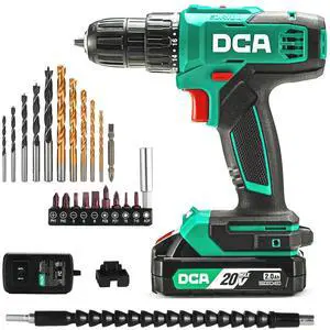 Cordless Drill Set, 354 in-lbs Torque, 3/8" Keyless Chuck, Electric Power Drill with 2.0Ah Battery and Charger,18+1 Position,25-Piece 20V Drill Driver Kit, ADJZ2035 Cordless Drill Set, 354 in-lbs Torque, 3/8" Keyless Chuck, Electric Power Drill with 2.0Ah Battery and Charger,18+1 Position,25-Piece 20V Drill Driver Kit, ADJZ2035