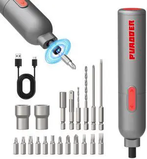 Electric Screwdriver Cordless,3.6V Screwdriver Set Rechargeable,Multitool Magnetic Screwdriver Bits,20 Pieces Bits Gifts for Men (Gray) Electric Screwdriver Cordless,3.6V Screwdriver Set Rechargeable,Multitool Magnetic Screwdriver Bits,20 Pieces Bits Gifts for Men (Gray)