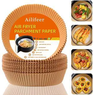 Ailifeer Air Fryer Liners Disposable 6.3 inch Round,100PCS for AirFryer Ailifeer Air Fryer Liners Disposable 6.3 inch Round,100PCS for AirFryer