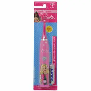 Barbie Battery Operated Electric Toothbrush for Kids Soft Bristles & Sonic Power Perfect for Boys, Girls, and Childrens Oral Hygiene Barbie Battery Operated Electric Toothbrush for Kids Soft Bristles & Sonic Power Perfect for Boys, Girls, and Childrens Oral Hygiene