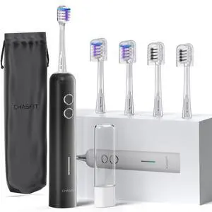 Electric Toothbrush for Adults,Wave Oscillation & Vibration Sonic Tooth Brush,BASS-Brushing Technique Travel Rechargeable Toothbrushes with 4 Soft Bristle Replace Heads,Gifts for Men Women Electric Toothbrush for Adults,Wave Oscillation & Vibration Sonic Tooth Brush,BASS-Brushing Technique Travel Rechargeable Toothbrushes with 4 Soft Bristle Replace Heads,Gifts for Men Women