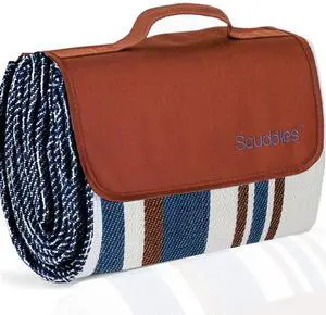 Extra Large Picnic Blanket 60" x 60" Waterproof Outdoor Mat with Soft Dual-Layer Comfort, Foldable Travel Rug for Beach, Camping, Lawn, Parks & Family Picnics Extra Large Picnic Blanket 60" x 60" Waterproof Outdoor Mat with Soft Dual-Layer Comfort, Foldable Travel Rug for Beach, Camping, Lawn, Parks & Family Picnics