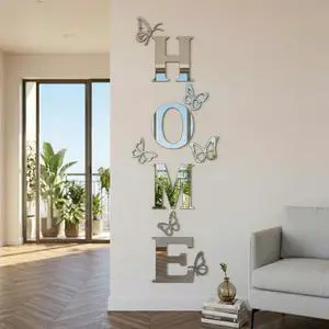 Home Wall Decor Signs Letters 10PCS Acrylic Mirror Stickers Family House Decorations for Living Room Bedroom Dining Home Modern Decoracion de Pared para Sala,Silver 59x21 Inch Home Wall Decor Signs Letters 10PCS Acrylic Mirror Stickers Family House Decorations for Living Room Bedroom Dining Home Modern Decoracion de Pared para Sala,Silver 59x21 Inch