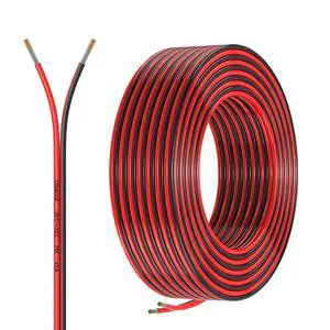 12 Gauge 2 Conductors 30FT Electrical Wire, Red Black Cable, Flexible Low Voltage PVC Copper Clad Aluminum Extension Cord for Car Speaker Wire, LED Wire,Lamps Lighting,Residential Wiring 12V/24V DC. 12 Gauge 2 Conductors 30FT Electrical Wire, Red Black Cable, Flexible Low Voltage PVC Copper Clad Aluminum Extension Cord for Car Speaker Wire, LED Wire,Lamps Lighting,Residential Wiring 12V/24V DC.