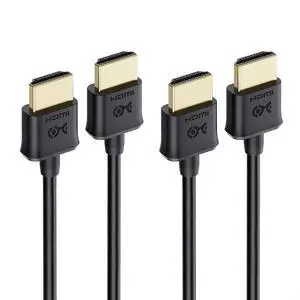2-Pack Ultra Thin HDMI Cable 6 ft, Support 4K@60Hz, Ultra Slim HDMI Cable 4K Rated with Ethernet, HDR Support for PS5, Xbox Series X/S, RTX4090/3090, RX 7900/7800, Apple TV, and More 2-Pack Ultra Thin HDMI Cable 6 ft, Support 4K@60Hz, Ultra Slim HDMI Cable 4K Rated with Ethernet, HDR Support for PS5, Xbox Series X/S, RTX4090/3090, RX 7900/7800, Apple TV, and More