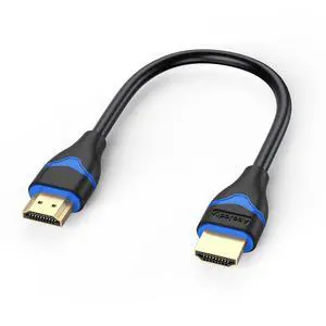 4K Short HDMI Cable 6 inch, HDMI Cord 0.5FT High Speed HDMI to HDMI Cable 2.0(4K@60Hz, 2K@144Hz, 1080P@120Hz, 18Gbps, HDR, 3D, HDCP 2.2, ARC) for HDTV, Switch, PS4/PS5, Xbox, Blu-ray, Monitor 4K Short HDMI Cable 6 inch, HDMI Cord 0.5FT High Speed HDMI to HDMI Cable 2.0(4K@60Hz, 2K@144Hz, 1080P@120Hz, 18Gbps, HDR, 3D, HDCP 2.2, ARC) for HDTV, Switch, PS4/PS5, Xbox, Blu-ray, Monitor