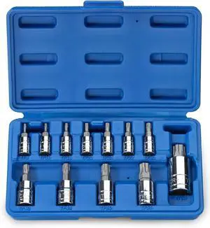 10086A 6 Point Torx Plus Bit Socket Set, 1/4-Inch, 3/8-Inch and 1/2-Inch Drive, TP8 - TP60, 12-Piece 10086A 6 Point Torx Plus Bit Socket Set, 1/4-Inch, 3/8-Inch and 1/2-Inch Drive, TP8 - TP60, 12-Piece