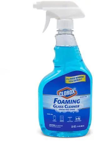 Foaming Glass Cleaner Trigger Spray, Streak Free No Drip Formula for Windows, Mirrors, and Glass Surfaces, All Purpose Household Cleaning Spray in Fresh Scent, 23 Ounce Foaming Glass Cleaner Trigger Spray, Streak Free No Drip Formula for Windows, Mirrors, and Glass Surfaces, All Purpose Household Cleaning Spray in Fresh Scent, 23 Ounce
