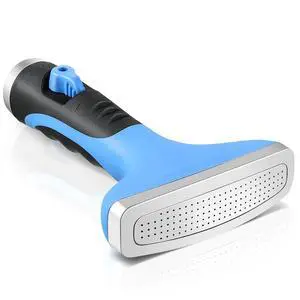 Fan Spray Nozzle for Garden Hose, Heavy Duty Garden Hose Head Spray for Watering Wand with Flow Control and Ergonomic Insulated Grip, Blue (1 Pack) Fan Spray Nozzle for Garden Hose, Heavy Duty Garden Hose Head Spray for Watering Wand with Flow Control and Ergonomic Insulated Grip, Blue (1 Pack)