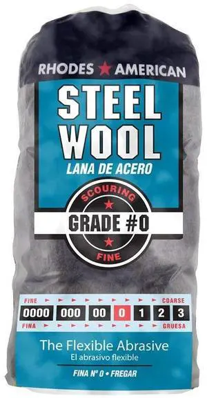 33873211105 Steel Wool, 12 pad, Fine Grade #0, Rhodes American, Between Coats 33873211105 Steel Wool, 12 pad, Fine Grade #0, Rhodes American, Between Coats
