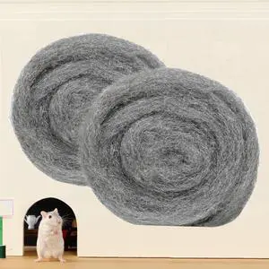 2 Pack 3" x16 Ft Steel Wool Roll, antfees Steel Wool Fill Fabric Roll, Coarse Wire Wool Hardware Cloth DIY Kit, Gap Blocker for Holes Wall Cracks Vents in Garden House Garage 2 Pack 3" x16 Ft Steel Wool Roll, antfees Steel Wool Fill Fabric Roll, Coarse Wire Wool Hardware Cloth DIY Kit, Gap Blocker for Holes Wall Cracks Vents in Garden House Garage