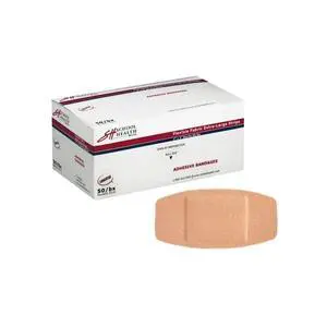 Adhesive Bandages, Comfortable Form-Fitting Protection & Wound Care for Cuts and Scrapes, Premium Adhesive Stays Secure with Movement, X-Large Flexible Fabric Bandages, 2" X 4" 50/Box Adhesive Bandages, Comfortable Form-Fitting Protection & Wound Care for Cuts and Scrapes, Premium Adhesive Stays Secure with Movement, X-Large Flexible Fabric Bandages, 2" X 4" 50/Box