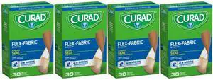 CUR47315_OLD Flex-Fabric, 3/4 Inches X 3 Inches bandages, 30 count (Pack of 4) CUR47315_OLD Flex-Fabric, 3/4 Inches X 3 Inches bandages, 30 count (Pack of 4)
