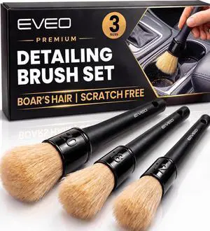 Car Detailing Brush Set - (3 Pack) Car Detailing Kit Interior, Car Interior Detailing Kit Car Detailing Brushes - Car Cleaning Brush, Car Detailing Brushes, Car Detailing Tools | Soft Boars Hair Car Detailing Brush Set - (3 Pack) Car Detailing Kit Interior, Car Interior Detailing Kit Car Detailing Brushes - Car Cleaning Brush, Car Detailing Brushes, Car Detailing Tools | Soft Boars Hair