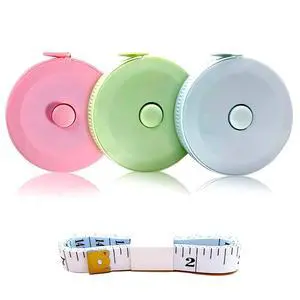 3 Pack Retractable Measuring Tape60-Inch 1.5 Meter Tape Measures Dual Sided Flexible Ruler for for Body Measurements Craft Fabric Cloth Tailor Sewing Weight Loss (Pink,Green,Blue) 3 Pack Retractable Measuring Tape60-Inch 1.5 Meter Tape Measures Dual Sided Flexible Ruler for for Body Measurements Craft Fabric Cloth Tailor Sewing Weight Loss (Pink,Green,Blue)